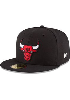 This Chicago Bulls Black Fitted Hat features a team logo embroidered on the front. You'll be ready to show your Bulls pride with this Cap! Go Bulls! Team logo embroidered on the front, New Era flag embroidered on the left side, Alternate team logo embroidered on the back, 100% Polyester, Fitted 59FIFTY sizing, Structured crown, Flat bill that can be curved to fit, Polyester Jordan Hats Snapback, Red Fitted Hat, Best Sandals For Men, Chicago Bulls Team, Chicago Bulls Hat, 59fifty Hats, Nba Chicago Bulls, Derrick Rose, New Era Hats