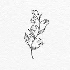 a drawing of some flowers with the letter e in it's middle and bottom corner