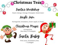 christmas teas with santa's workshop, single jam, christmas magic and santa baby