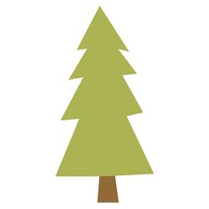 a green christmas tree on a white background