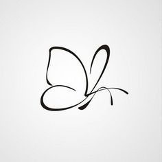 a black and white butterfly on a light background with the word love written in it