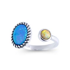 Two opal stones in different colors are showcased in this ring representing couples in love will be together always and forever.This ring is a open ring but can't be adjusted. You can choose your size according to the size guide.Weight: 2.92 gWidth: 11.7 mmHeight: 2.78 mmThickness: 2.71 mmMaterial: Plating Color: Silver Opal Gemstone Open Ring, Opal Open Ring For Promise, Adjustable Opal Rings Gift, Adjustable Open Opal Ring With Gemstone, Adjustable Opal Rings For Gifts, Sterling Silver Opal Open Ring For Anniversary, Adjustable Opal Ring For Anniversary, Sterling Silver Open Opal Ring For Anniversary, Adjustable Opal Crystal Ring For Anniversary