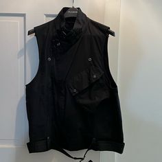 Brand New With Tags Super Rare Collaboration Black Utility Tops For Streetwear, Black Utility Streetwear Tops, Spring Biker Vest In Black, Spring Black Biker Vest, Barbour Jacket, Engineered Garments, Mens Jackets, Jackets & Coats, Man Shop