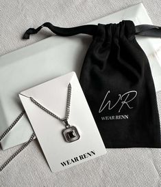 This stainless steel square pendant necklace is not only stylish and masculine, but also incredibly durable. No matter how often you wear it, even in water, it will not tarnish or rust. 💎Free shipping on all orders💎Waterproof and non-tarnish 💎Packaging that is ready to offer as a gift💎Customizable and adjustable chain length The classy black cubic zirconia stone square pendant necklace, a classy and stylish necklace A classic and minimalist design, this pendant necklace is the perfect accessory for any man or woman in your life. Treat them to something timeless and special! Because it is made of stainless steel, it is going to last over the years and it is designed for daily wear. You can also choose the length of your chain, so that it fits exactly how you want it, and it comes with a Elegant Stainless Steel Square Pendant Necklace, Black Square Pendant Necklace For Everyday, Luxury Men's Square Pendant Necklace, Modern Black Square Pendant Necklace, Modern Black Square Pendant Jewelry, Square Pendant Necklace, Stylish Necklace, Square Pendant, Men's Necklace