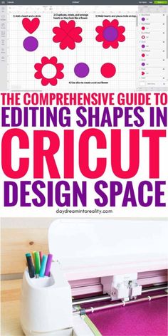 the complete guide to editing shapes in cricut design space with text overlay