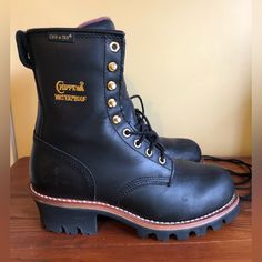 Like New, A Few Scuff Marks But Not Even Broken In. Only Worn A Handful Of Time For Pole Climbing Training. Chippewa Logger Boots, Pole Climbing, Logger Boots, Steel Toe Work Boots, Work Boots, Boots Men, Like New, Men's Shoes, Shoe Boots