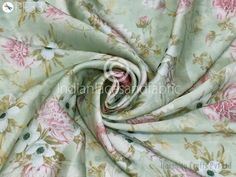 Satin Georgette Fabric by Yard Indian Flowy Floral Soft - Etsy Saree Material, Party Costumes, Silk Satin Fabric, Dupioni Silk, Printed Summer Dresses, Wedding Costumes, Dupion Silk, Georgette Fabric, Comfortable Outfits