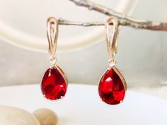 Clothes Moodboard, Ruby Earrings Gold, Prom Jewellery, Red Earrings Dangle, Script Dr, Red Ruby Earrings, Ruby Jewellery, Bridal Jewellery Inspiration, Red Tent