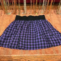 Brand New With Tags Purple Plaid Skirt, Rainbow Skirt, Purple Plaid, Plaid Skirt, Plaid Skirts, Color Purple, Womens Skirt, Plaid, Rainbow