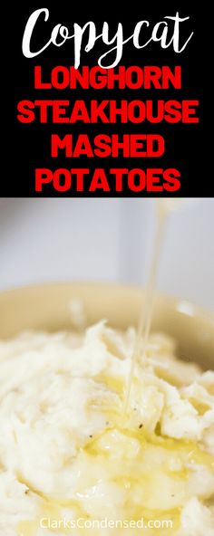 a bowl filled with mashed potatoes sitting on top of a table