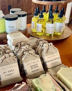 With handmade natural products #market #handmade #natural #soap #womeninbusiness #entrepreneur #smallbusinessowner #bathandbody Natural Soap Scents, Soap Business Aesthetic, Natural Soap Packaging, Hair Grow Oil, Holistic Products, Aloe Soap, Market Table, Man Bars, Handmade Skincare