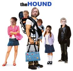 there are many people standing in front of the poster for the movie, the hound