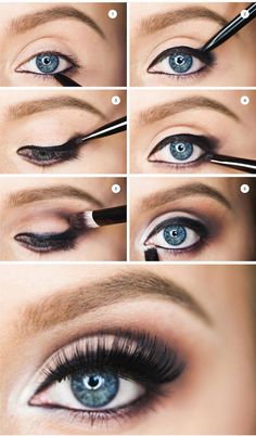 Makeup Tutorials for Blue Eyes -How To Flatter Blue Eyes -Easy Step By Step Beginners Guide for Natural Simple Looks, Looks With Blonde Hair Colour and Fair Skin, Smokey Looks and Looks for Prom https://www.thegoddess.com/makeup-tutorials-blue-eyes Makeup Zombie, Blue Eyes Pop, Orange Makeup, Makeup For Blue Eyes