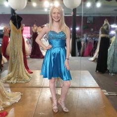 Karishma Ruched, Rhinestone Corset Dress. Color Is Turquoise. Blue Dresses With Ruched Bodice For Homecoming, Blue Homecoming Dress With Ruched Bodice, Blue Rhinestone Homecoming Dress, Homecoming Inspo, Rhinestone Corset, Fairytale Love, Elle Dress, Dress Corset, Dress With Stockings