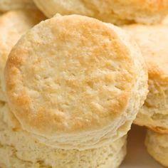 several biscuits stacked on top of each other