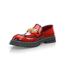 Red Luxury Loafers For Work, Luxury Red Loafers For Work, Luxury Loafers With Red Sole And Round Toe, Red Luxury Loafers With Round Toe, Luxury Red Loafers With Round Toe, Designer Red Loafers With Round Toe, Luxury Red Loafers With Leather Sole, Red Patent Leather Loafers With Red Sole, Fabulous Fashion