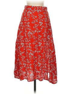 Shein Casual Skirt Size: Small Bottoms - used. No Fabric Content, Floral | Shein Casual Skirt: Red Floral Bottoms - Size Small Casual Skirt, Red Floral, Womens Bottoms, Women Handbags, Skirt, Handbags, Floral, Red, Fabric