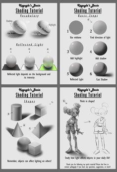 four different types of shapes and sizes are shown in this graphic style diagram, which shows the