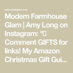 Modern Farmhouse Glam | Amy Long on Instagram: "🎁 Comment GIFTS for links! My Amazon Christmas Gift Guides are LIVE! 🎄✨

Shop the top Amazon gifts that I picked for everyone on your list—her, him, kids, teens, and even stocking stuffers!

I’ve picked the best trending and unique gifts to make holiday shopping a breeze! 🎁✨ 

I hope you find these gift guides to be helpful in getting all your holiday shopping done easily! 

Complete product links of my Amazon Christmas Gift Guides can be found here: amazon.com/shop/modernfarmhouseglam or comment GIFTS and I’ll dm them all to you! XO- Amy 🫶🏻

#TopGifts #holidaygiftguide #AmazonGiftGuide #GiftGuide2024 #amazonfinds

https://liketk.it/4Wq2C" Amazon Christmas, Gifts To Make, Live Shop, Holiday Shopping