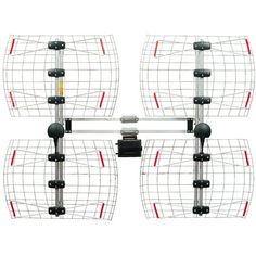 four antennas are connected to each other with wires