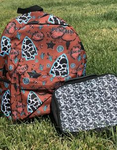 Get Ready for Adventure with Razels' Western Backpacks and Coordinating Lunch Bags! Be prepared for any adventure with Razels' Western Backpacks! These stylish and durable backpacks are perfect for your cowkid's back-to-school essentials and come in a variety of fun colors. Measuring 18.8" x 11.2" x 5.6", they're designed to fit everything from school supplies to weekend gear. Whether your little one loves bronc riders, retro flowers, Scottish Highlanders, or Desert Cactus, there's a Razels West Durable Backpack For Back To School, Casual Bags For Adventure And Back To School, Rectangular Bags For Adventure And Back To School, Rectangular Bags For Back To School Adventure, Multicolor Standard Backpack For Adventure, Multicolor Adventure Backpack, Western Accessories, Backpack Lunch Bag, Sac Lunch