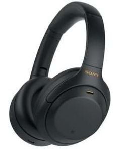 the sony headphones are on display