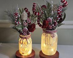 Frosted Rustic Berry Mason Jar Centerpiece - Etsy Mason Jar Christmas, Mason Jar Centerpiece, Battery Operated Tea Lights, Rustic Mason Jars, Christmas Mason Jars, Mason Jar Centerpieces