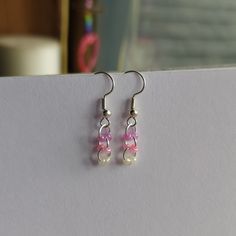 Handmade glass beads earrings summer spring theme ☆Check out my store for more jewelry like this Handmade Dangle Earrings, Grants Pass, Earrings Handmade Dangle, Spring Theme, Handmade Glass Beads, Pretty Jewelry, Earrings Beaded, Pretty Jewellery, Beaded Earrings