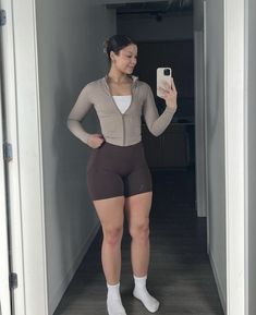 Baddie Gym Outfit, Gym Shorts Outfit, Summer Workout Outfits