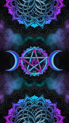 Pagan Screensavers, Pentagram Wallpaper, Cool Wallpapers Space, Pentacle Art, Wiccan Wallpaper, Wallpaper Collage, Wiccan Art, Witch Wallpaper