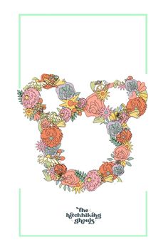 an image of the letter s made up of flowers