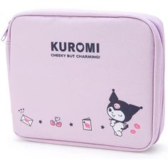 These kawaii storage cases are themed around My Melody, Cinnamoroll, and Kuromi! They open and close with a zipper on the side, making your stuff easy to access and keep safe. Store your goodies in the cutest spot with these Sanrio storage cases! Measures 9“ x 7“ x 2". Official Sanrio item, imported from Japan. Cute Pink Stationery For Daily Use, Pink Portable Storage Organizers, Portable Pink Organizers For Storage, Pink Zipper Pouch Organizer For Storage, Pink Organizer With Zipper Pouch For Storage, Cute Rectangular Pencil Case, Cute Rectangular Travel Stationery, Cute Stationery Pen Holders For Organization, Cute Stationery With Pen Holders For Organization