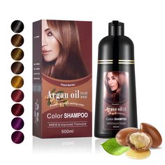 PRICES MAY VARY. 3 IN 1 FULL COVERAGE HAIR DYE---Non-drip 3 in 1 hair color shampoo contains 97% natural origin conditioner, high quality clean lotion and hair dye. Easy to use at-home, from root to tip, covers grays with complementary highlights and lowlights for an authentic look. INSTANT HAIR COLORING---Thanks to consistent and odorless formula, our shampoo is easy to apply, proving perfect results in just 15-20 minutes, every time! Giving you the ability to customize colors and develop your Chestnut Brown Hair Dye, Hair Coloring Shampoo, Light Brown Hair Dye, Dark Brown Hair Dye, Professional Hair Dye, Black Hair Shampoo, Black Shampoo, Organic Hair Color, Shampoo Natural