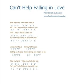 the cover of can't help falling in love, written by an unknown person