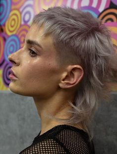 Short Mullet, Trending Hairstyles, Grey Hair