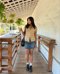 Summer Outfits With Docs, Tokyo Summer Style, Japan Outfit Inspo Summer, Japan Summer Fits, Farmers Market Aesthetic Outfit, Japan Ootd Summer, Japan Outfits Summer, Downtown Summer Outfits, Japan Summer Outfits