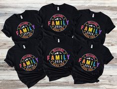 "Hit the road in personalized style with our \"Custom Family Road Trip\" shirt, uniquely designed for your family vacation. Coordinate your crew's look with our matching Family Vacation T-shirts, adding a touch of personalization and unity to your journey. Whether it's a sister's road trip or a full family adventure, this custom shirt is the perfect way to make your summer vacation extra special and create lasting memories. Product Description: ⇝ Bella and Canvas Brand Shirts ⇝ Unisex Adult Sizing ⇝ Rolled Sleeves in pictures are for styling purposes only ⇝ Props used in photos for are NOT included with purchase ⇝ Please consult the listing image for information regarding the sizes available for the T-shirt. ⇝ When applicable, white shirts will be printed with black letters. ⇝ CARE INSTRUC Family Road Trip Shirts, Family Trip Shirts, Lego Shirts, Family Vacation Tshirts, Vacation Tshirts, Family Reunion Shirts, Family Road Trip, Trip Shirts, Reunion Shirts