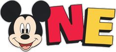 a mickey mouse with the word one on it