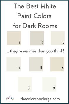 the best white paint colors for dark rooms, they're warmer than you think