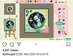 an image of a cross stitch pattern on the app store's website page, which is displayed