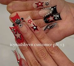 Unique Nail Ideas, Nail Inspo Hello Kitty, Duck Nails Short, Azul Nails, Nails Freestyle, Nails Duck, Nails Y2k, Punk Nails