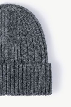 Picture style: Flat lay Type: Beanie Pattern type: Solid Material: 40% acrylic, 32%nylon, 28%polyester Imported Product measurements: Height: 8.0 inWidth: 8.5 inCircumference：21.0-23.5 in Picture Style, Grey Beanie, Beanie Pattern, Cardigan Pattern, Charming Charlie, Style Gift, Knit Cuff, Keep Warm, Beanie Hats