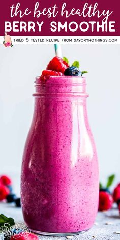 the best healthy berry smoothie recipe