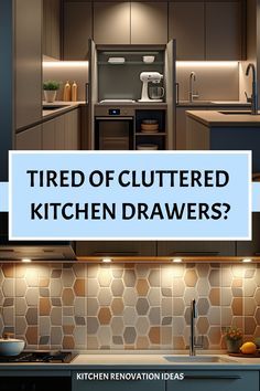 Drawer Organization Ideas, Remodel Hacks, Cluttered Kitchen, Drawer Organization, Diy Budget, Organize Drawers