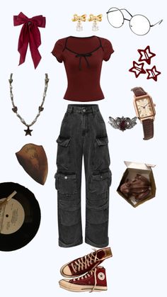 Outfit inspo James potter marauders coquette Bookworm Clothes, Outfit Collage, Fashion Hacks Clothes, Lookbook Outfits, Dream Wardrobe, Cloth Bags, Aesthetic Clothes