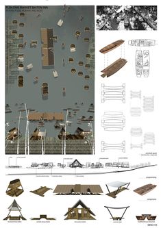 an architectural drawing shows the various stages of building and how they are used to build them