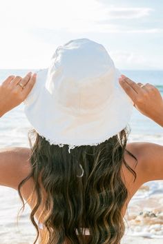 Distressed Canvas Bucket HatsFrayed Edge Detail90%cotton,10%polyesterBrim Length: 3.25"Circumference: 23" Style: Bucket Hat Embellishment: Frayed Edge Material Composition: 90%cotton,10%polyester