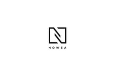 a black and white logo with the word nowea in it's center