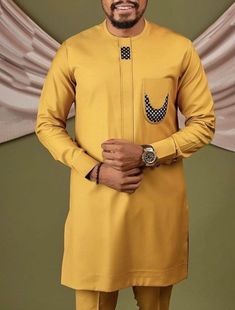 Carton Color Senator Style, Latest Senator Styles For Men, Men Kaftan Designs, Senator Wears For Men Latest, Men Senator Styles, Mens Kaftan, Senator Styles For Men, Business Casual Attire For Men, Latest African Wear For Men