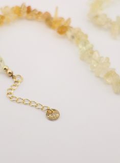 This stunning Citrine Necklace features a handcrafted design and a raw ombre citrine stone, symbolizing the November birthstone. Expertly created and unique, this necklace is the perfect addition to any jewelry collection. Elevate your style and embrace the beauty of this natural gemstone. Citrine is a rare variation of quartz. The colors range from the transparent, from light yellow to bright orange Citrine Necklace, Citrine Stone, November Birthstone, Oils For Skin, Elevate Your Style, Bright Orange, Light Yellow, Gold Plated Sterling Silver, Makeup Routine